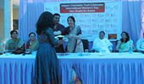 Ms.Wricha receiving Nari Shakti Award